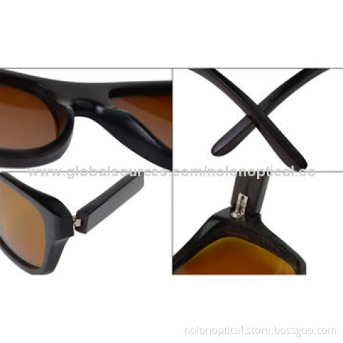 Latest Fashionable Polarized Wooden Sunglasses, Polarized Lens Color